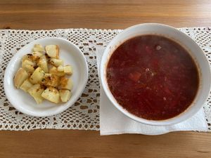 Ukrainian Barszcz  at Pod Przykrywką in Wroclaw