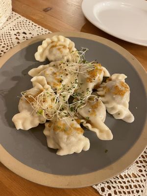 Pierogi with lentils and cabbage   at Pod Przykrywką in Wroclaw