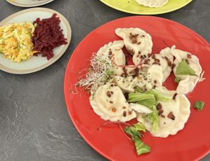 Vegan pierogi  at Pod Przykrywką in Wroclaw