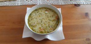 Cucumber soup at Pod Przykrywką in Wroclaw