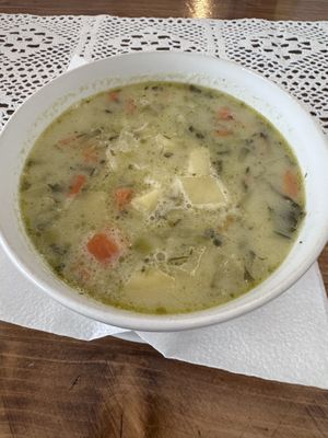 Pickled cucumber soup   at Pod Przykrywką in Wroclaw