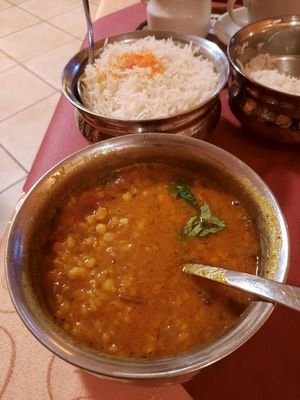 Vegan main course at Indien Mirchi in Radolfzell