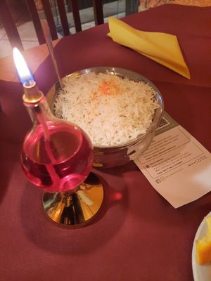 Basmati rice at Indien Mirchi in Radolfzell