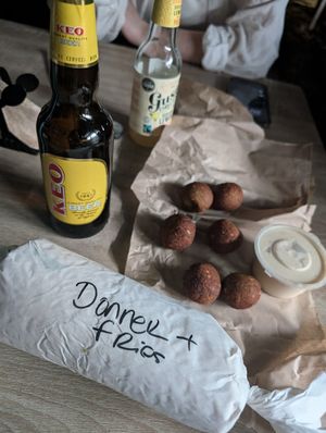 Falafel and hummus at FED BY NATURE in Limassol