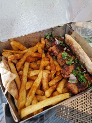 Sheftalies platter at FED BY NATURE in Limassol