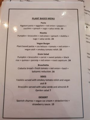 Make sure you ask for the plant based menu at Cafe Qu Bah in Morwell