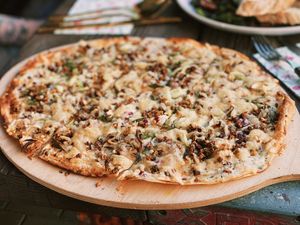 Flammkuchen Klassik vegan  at Marea in Rostock