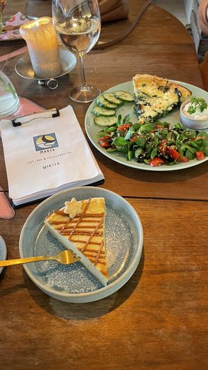 Veganer Käsekuchen  at Marea in Rostock