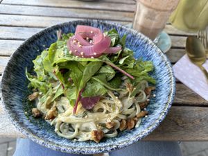 Pasta mit Cashew-Spinat Sauce (aus der Wochenkarte)  at Marea in Rostock