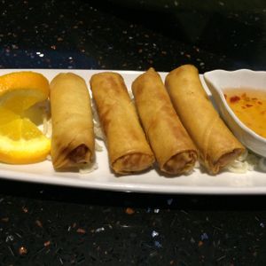Spring Rolls at De Siam Thai Restaurant in Whitby