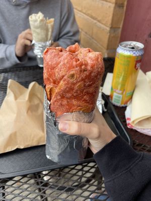 Vegan Cali burrito  at Salsas Taco Bar in Santa Cruz