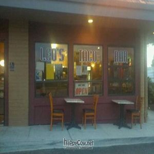 Outside at Salsas Taco Bar in Santa Cruz