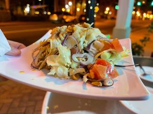 Salad with fresh peanuts  at Mint Thai Cuisine in Punta Gorda