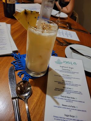 Comfortably Numb Cocktail at Naïa - Beach Bar & Grill in Placencia