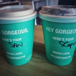 Flat White & Cappuccino with Soy at Toastie Picton in Picton