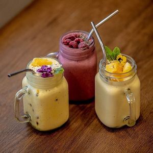 Smoothies at The Yoga Manifesto Cafe in Beaumaris
