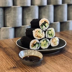 Sushi at The Yoga Manifesto Cafe in Beaumaris