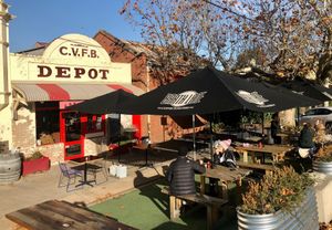 Outdoor dining. at Saint Florian in Castlemaine