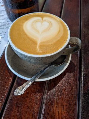 Latte on Oat #Veganuary at Cinnamon & Co in West End