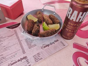 Bolinho de Taioba #Veganuary at Caiçara's in Caraguatatuba