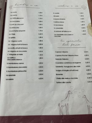 Menu  at Linda Chirico Ofelè in Porto Ceresio