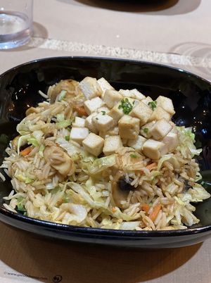 arroz basmati con tofu y setas  at Senpan in A Coruna