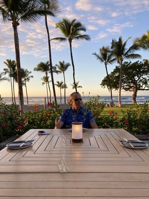 Beachfront dining   at CanoeHouse in Waimea