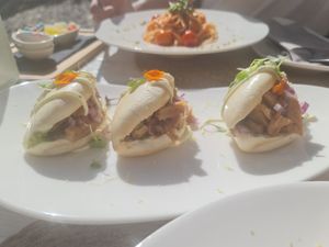 Bao buns at Semsa Beach in Calpe