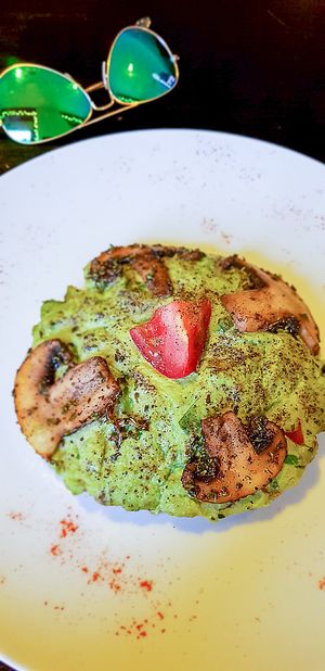 Thanks so much Gorgos and Riccardo for the delicious moussaka! at Crucina Restaurante in Madrid