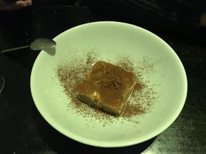 Dessert at Crucina Restaurante in Madrid
