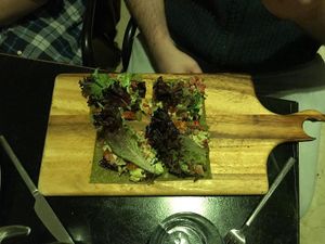 Pizza at Crucina Restaurante in Madrid