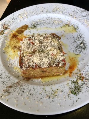 Moussakka- delicious  at Crucina Restaurante in Madrid