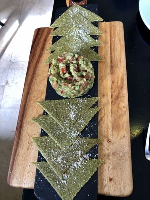 “Nachos” —> very good!! at Crucina Restaurante in Madrid