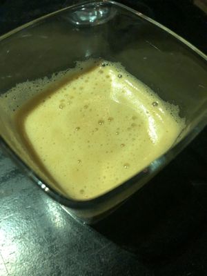 A fresh juice at Crucina Restaurante in Madrid