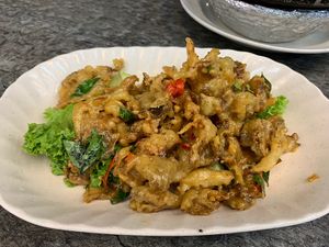 Butter abalone mushroom  at Superior Green Vegetarian 御素缘 in Northeast Singapore