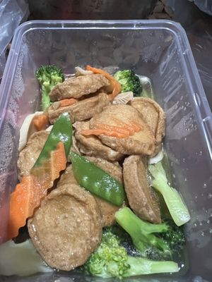 Scallop tofu brocoli 8/10  at Superior Green Vegetarian 御素缘 in Northeast Singapore