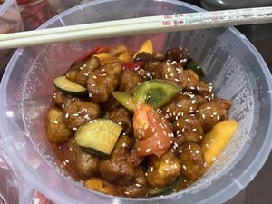 Sweet sour pork 8/10  at Superior Green Vegetarian 御素缘 in Northeast Singapore