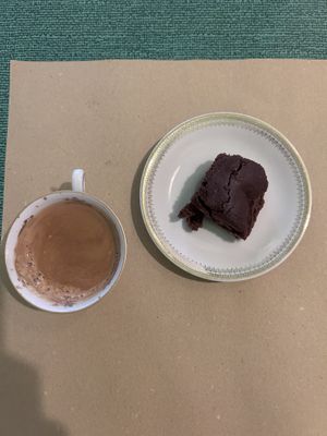 Coffee and chocolate cake  at SA.NA. Pastificio Artigianale in Melegnano