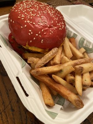 Vegan chick sandwich with guacamole takeout  at Buns in North West London