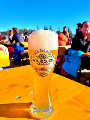 Hefeweizen at Luis Alm in Saalbach