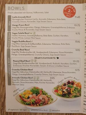 Karte T3 #Veganuary at Dean & David - Lister Meile in Hannover