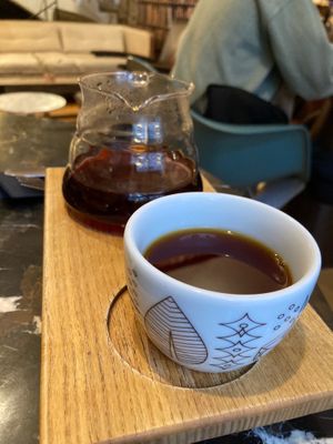 V60 coffee at La Boheme Cafe in Prague