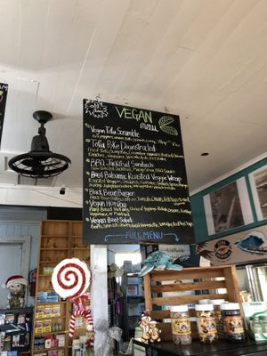 vegan menu  at Ma'alea General Store in Wailuku