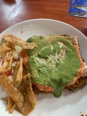 The lasagna  at Govinda Lila in Cusco