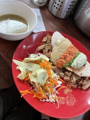 Menu of the day 10/10  at Govinda Lila in Cusco