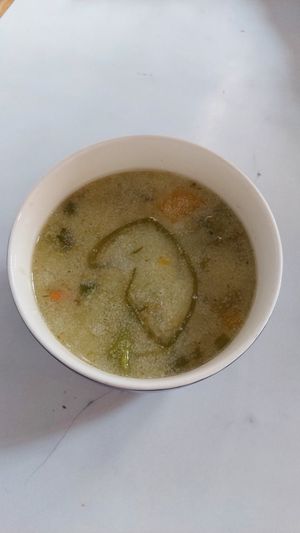 Soup at Govinda Lila in Cusco