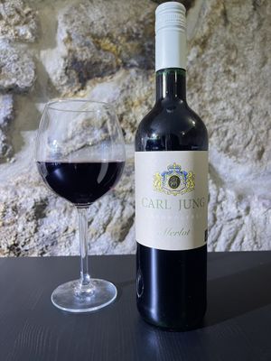 Red Wine 🍷 Alcohol Free 🥇 „Carl Jung“ Merlot #Veganuary at Vegan Wine and Tapas by Markus in Porto