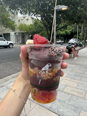 Vegan açai bowl!  at Oakberry in Noosa Heads