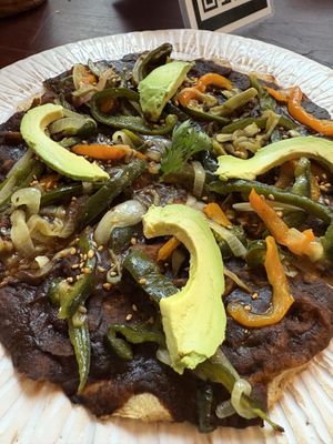 Tlayuda   at La Chiquita in Valle De Bravo