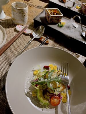 (a dish from the degustation menu)  at Yi'ersu Vegetarian Cuisine in Changsha